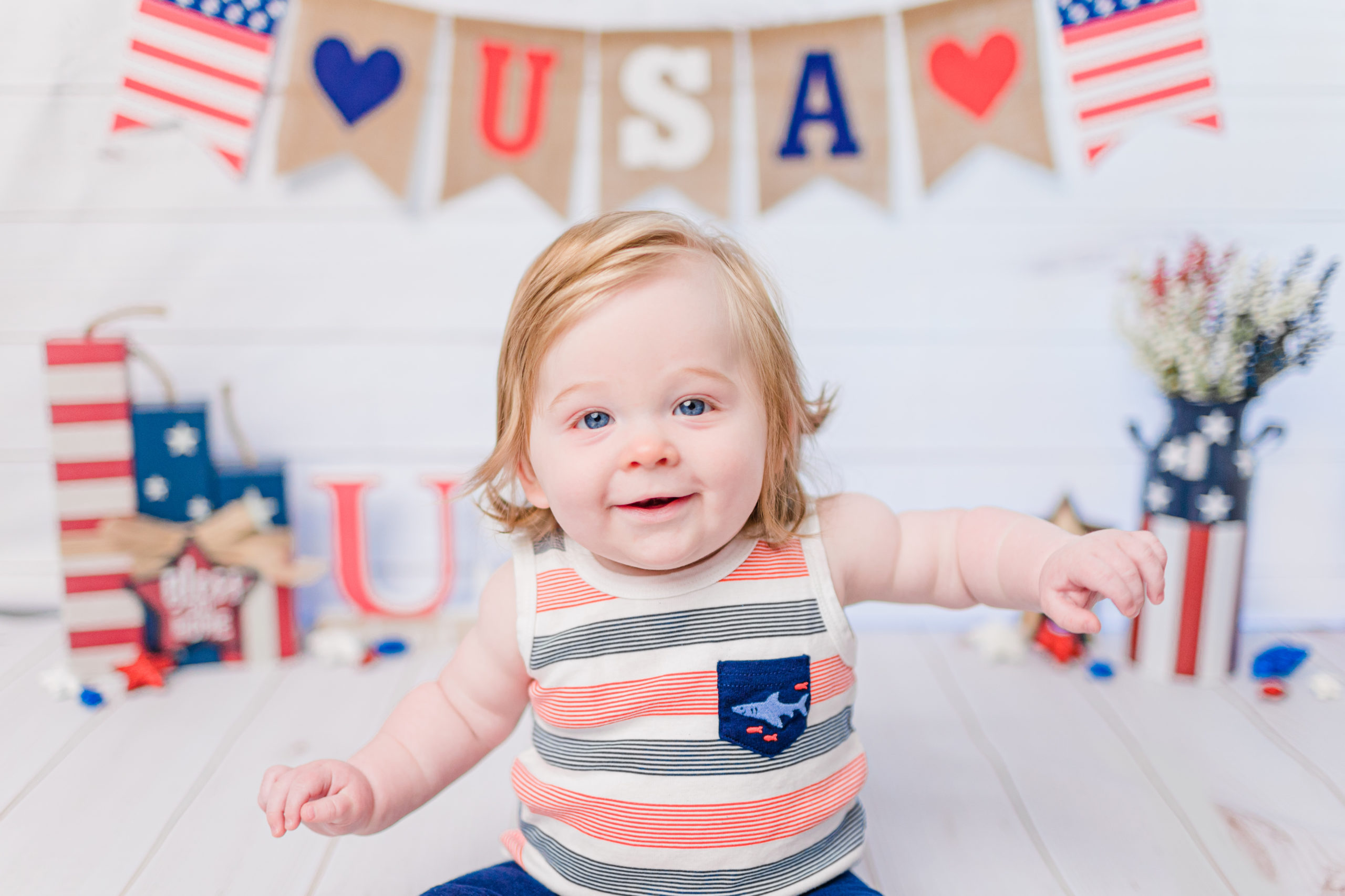 fourth of july baby photoshoot